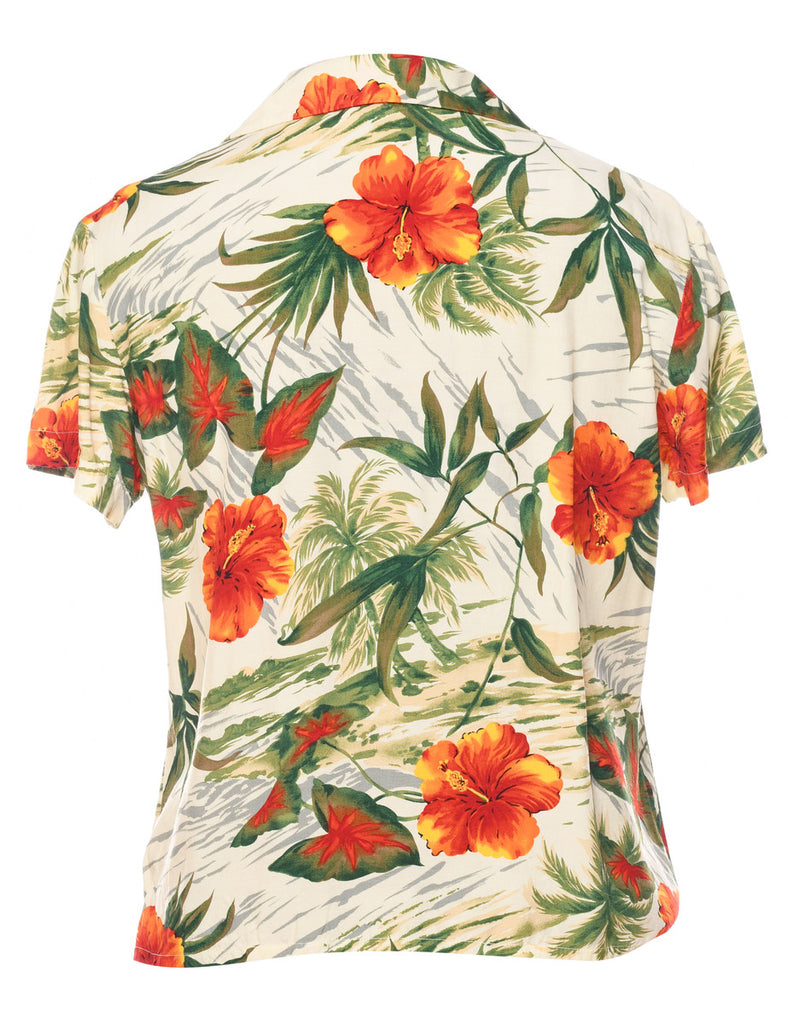 Rafaella Floral Hawaiian Shirt - S