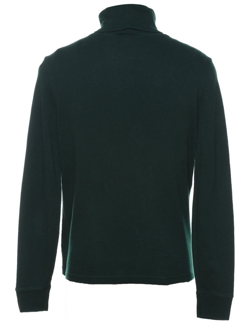 Ralph Lauren Black Turtleneck Plain T-shirt - S