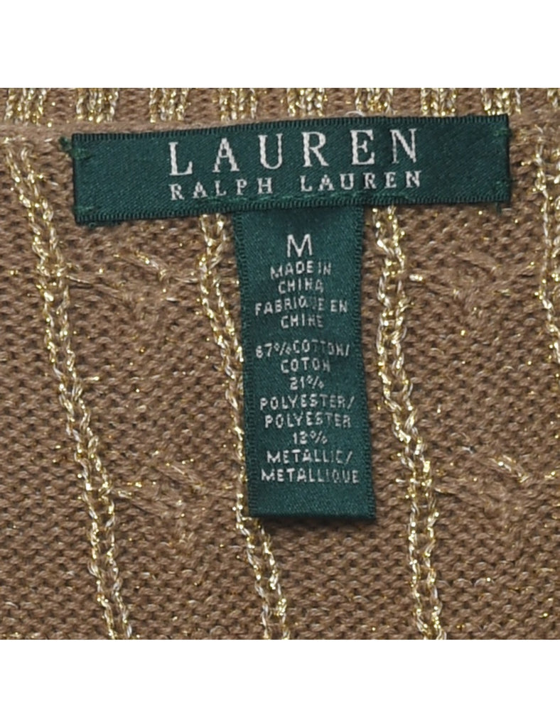 Ralph Lauren Cable Knit Jumper - M