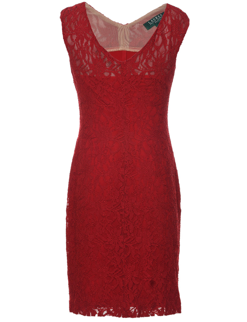 Ralph Lauren Floral Pattern Evening Dress - M