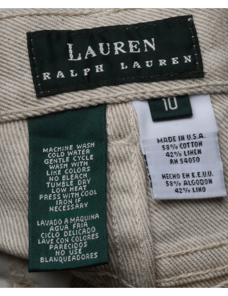 Ralph Lauren Off White Trousers - W30 L31