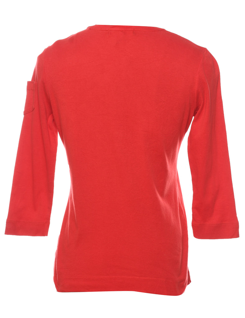 Ralph Lauren Plain Red T-shirt - M