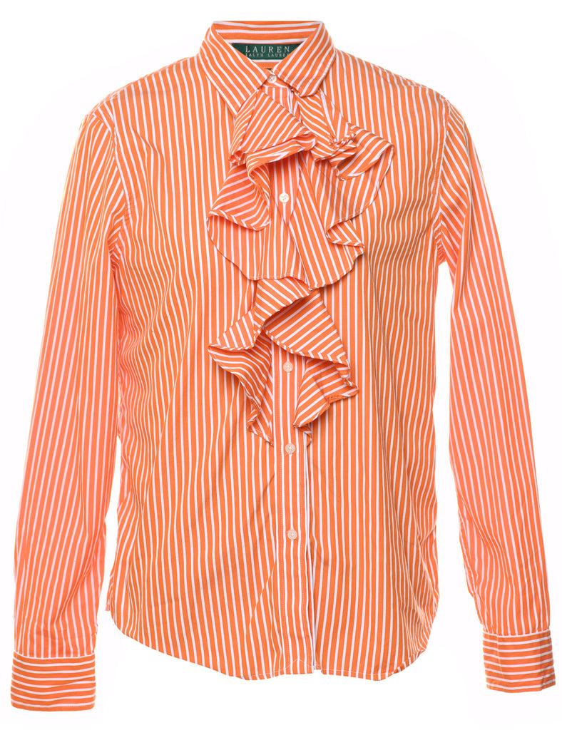 Ralph Lauren Ruffle Front Blouse - M
