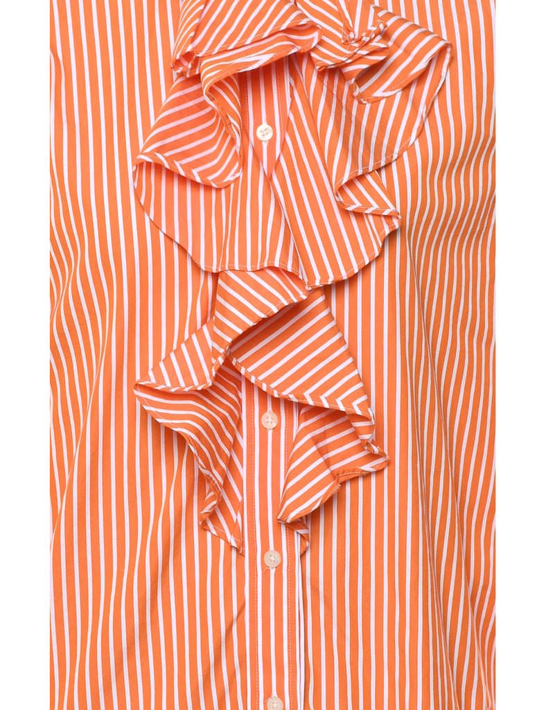 Ralph Lauren Ruffle Front Blouse - M