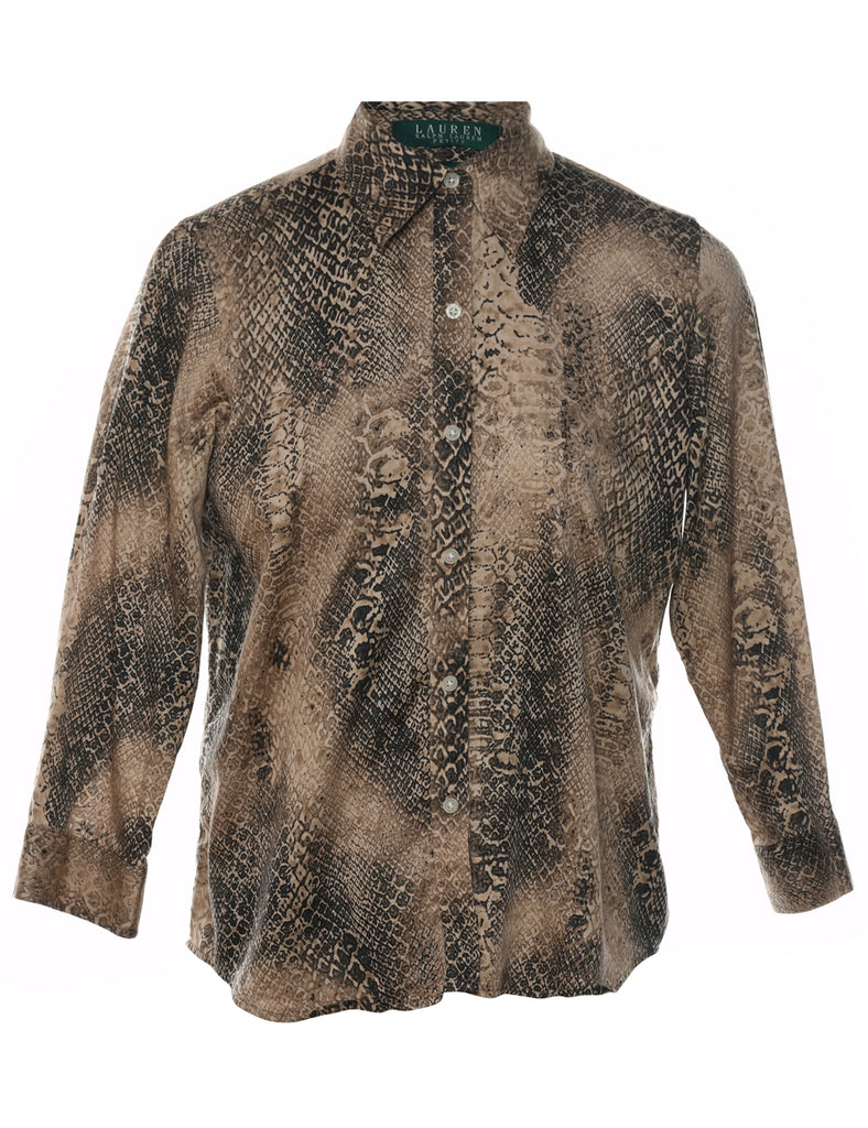 Ralph Lauren Snakeskin Print Shirt - M