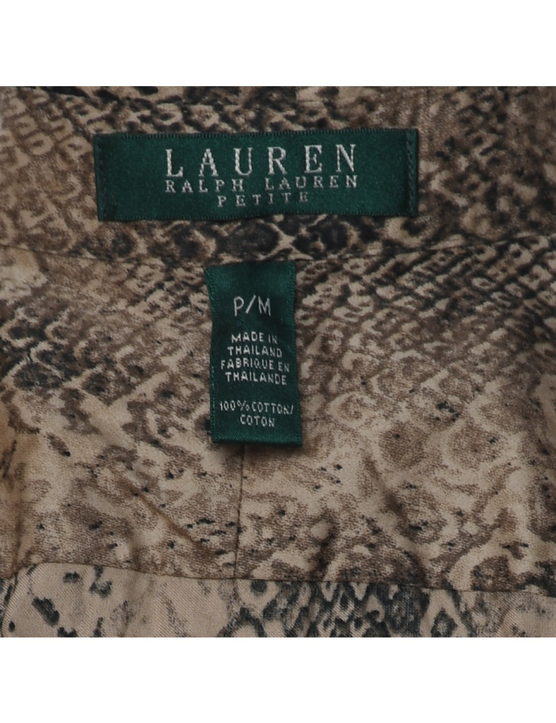 Ralph Lauren Snakeskin Print Shirt - M