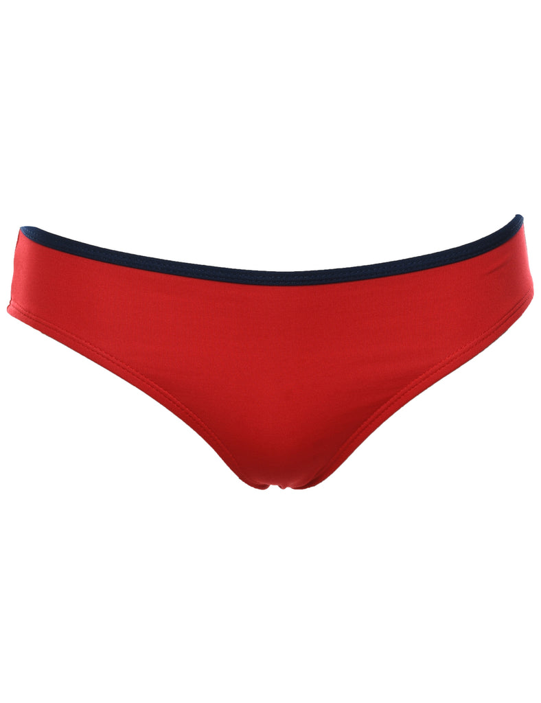 Red & Black Bikini Bottoms - XS