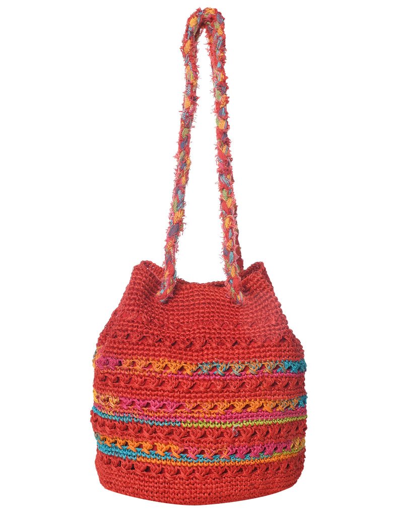 Red Bucket Bag - M