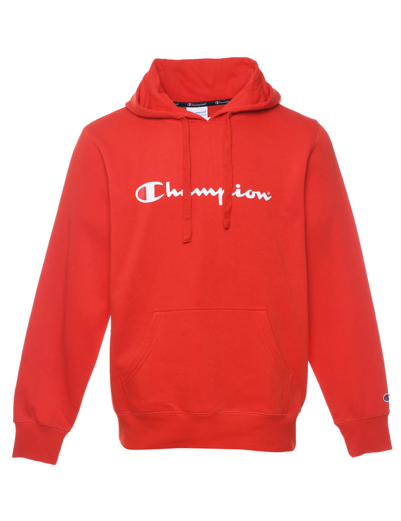 Red Champion Classic Hoodie - L