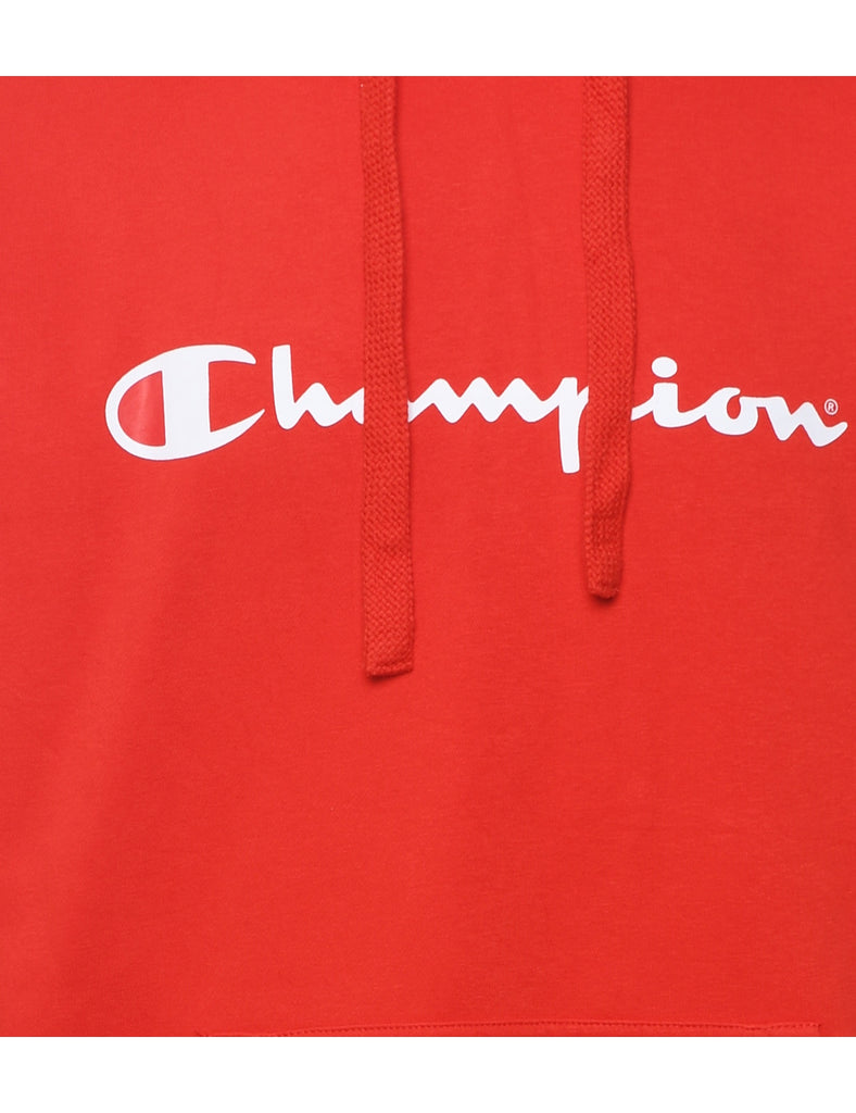 Red Champion Classic Hoodie - L