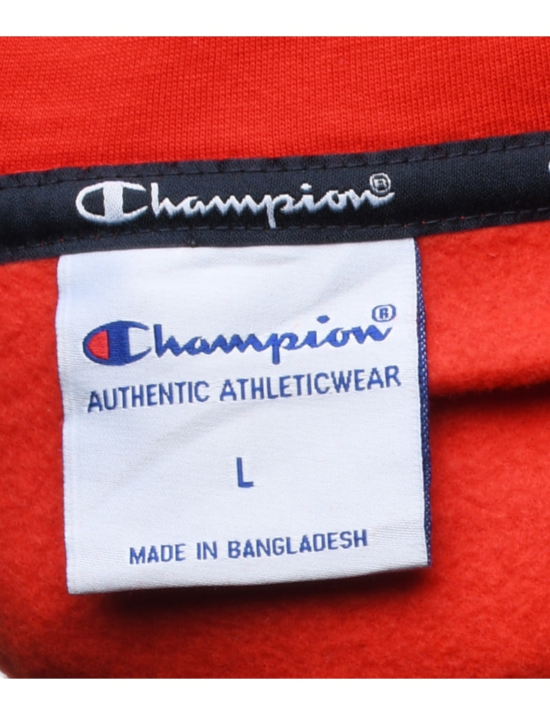 Red Champion Classic Hoodie - L