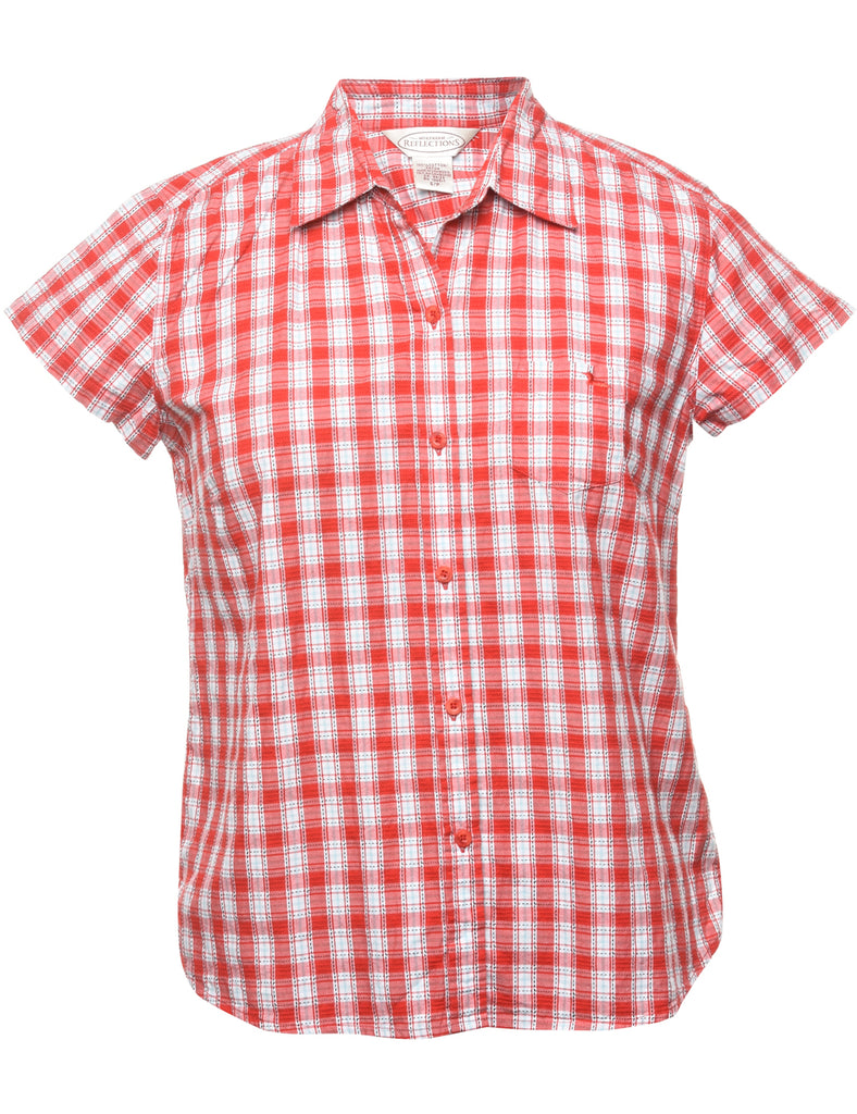 Red Checked Shirt - S