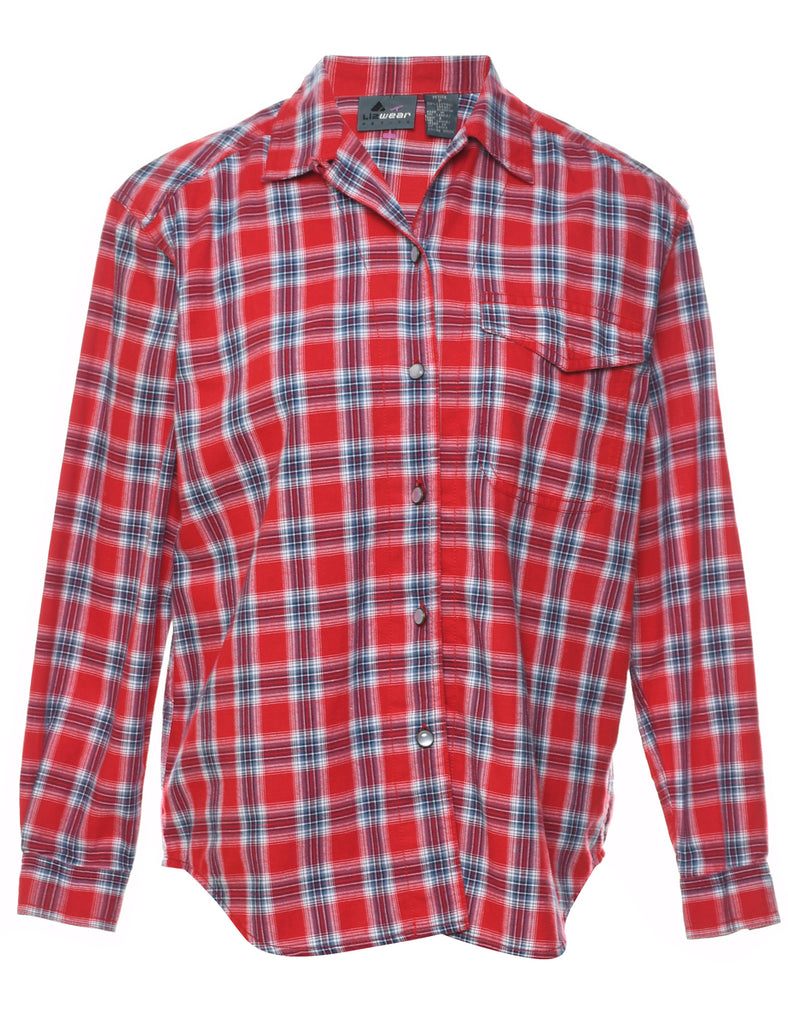 Red Checked Shirt - M