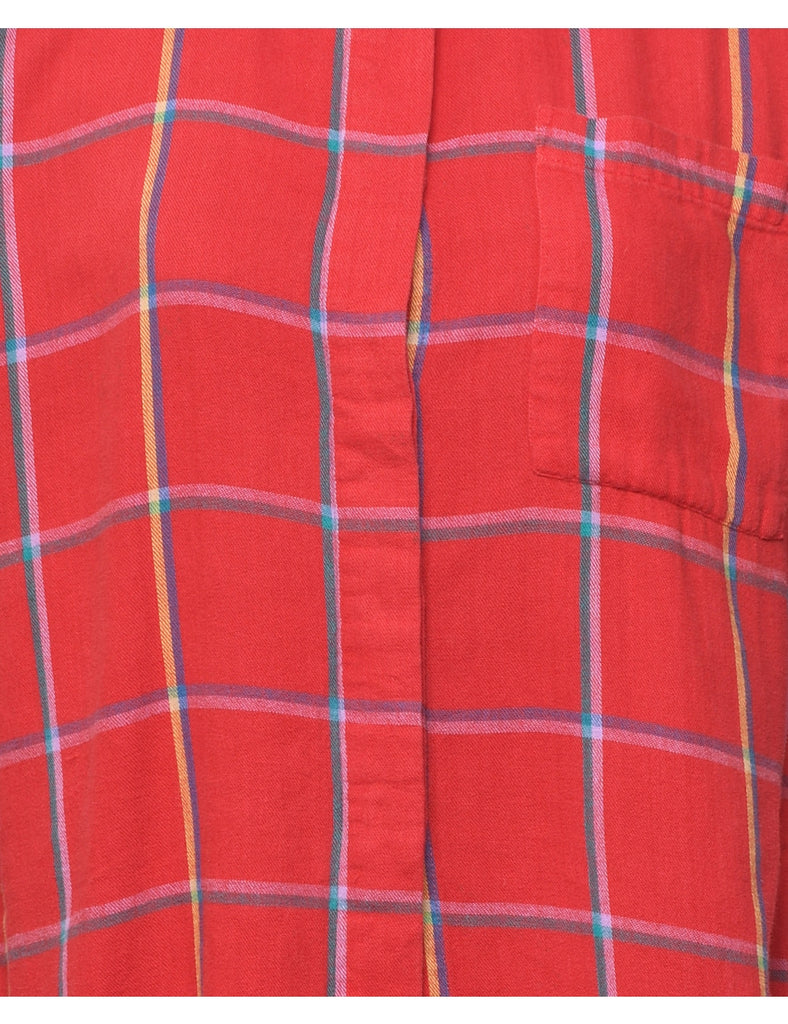 Red Checked Shirt - M