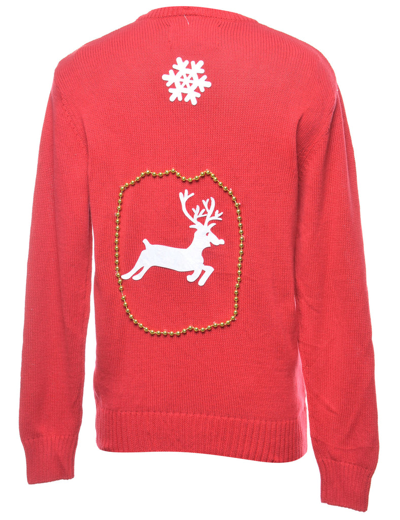 Red Christmas Jumper - M