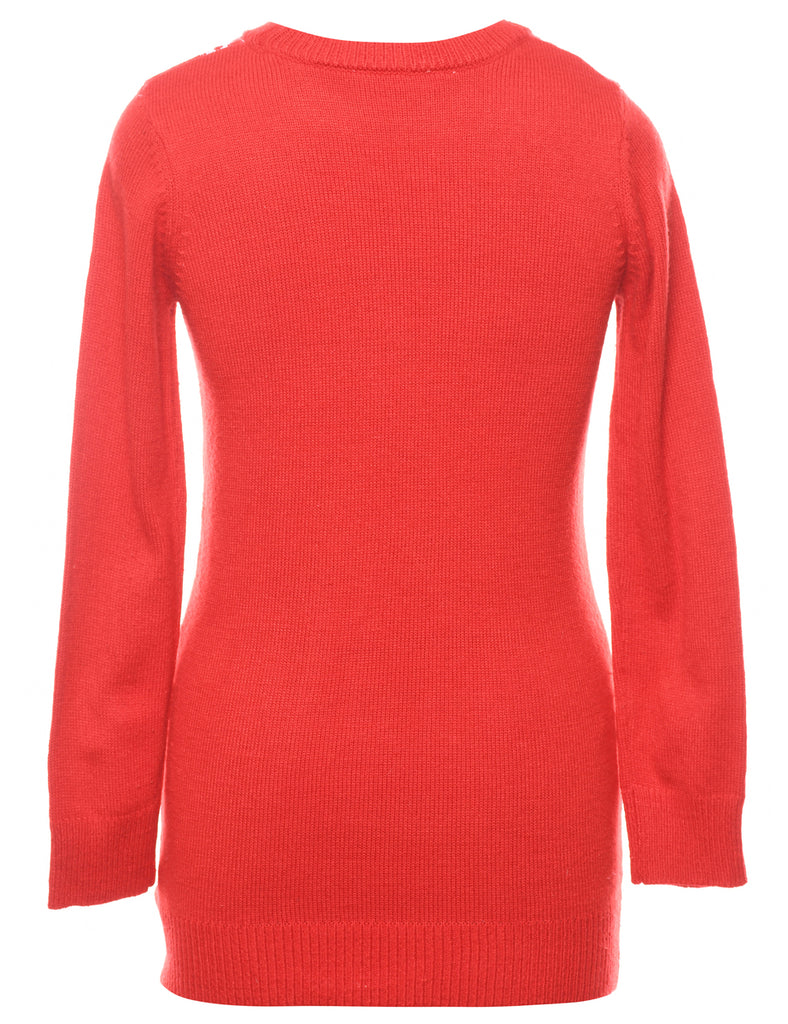 Red Christmas Jumper - S