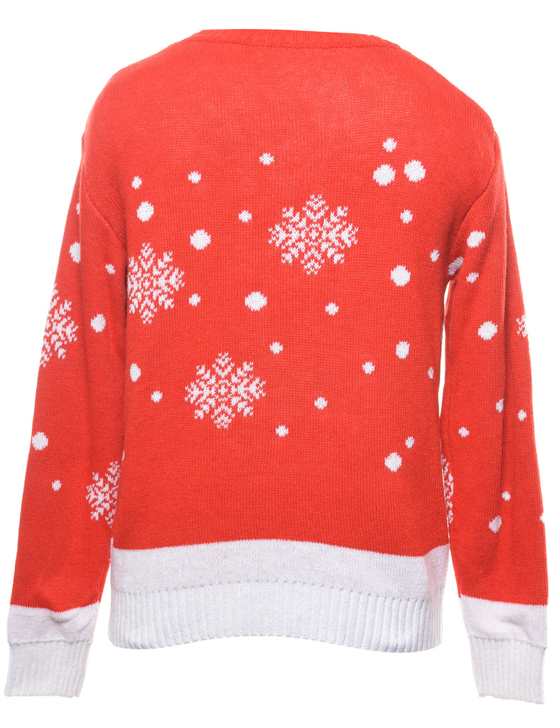 Red Christmas Jumper - M