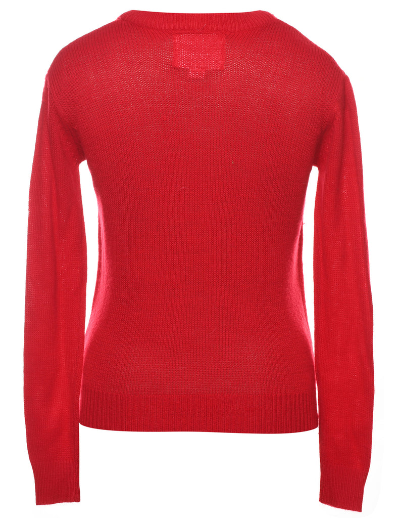 Red Christmas Jumper - S