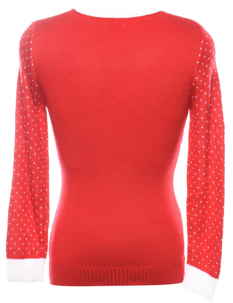 Red Christmas Jumper - S