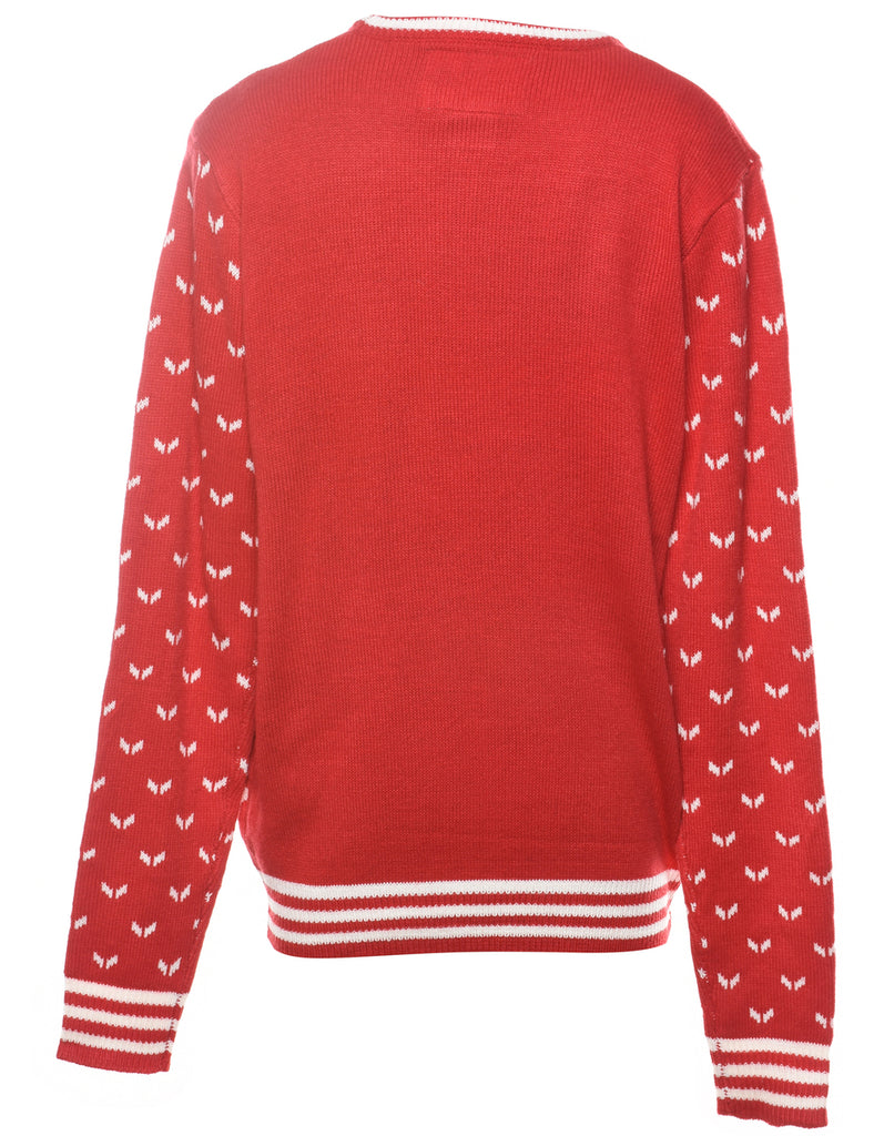 Red Christmas Jumper - M