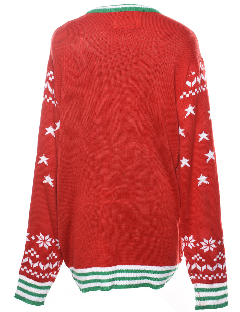 Red Christmas Jumper - XL