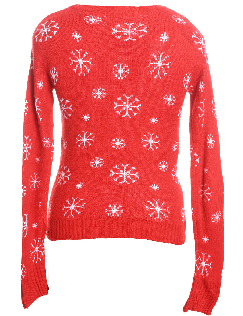 Red Christmas Jumper - S