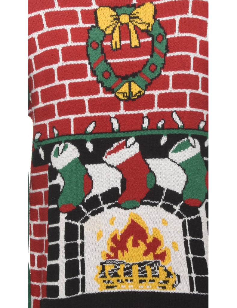 Red Christmas Jumper - M