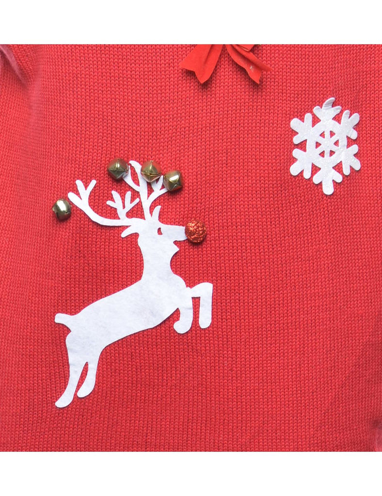 Red Christmas Jumper - M