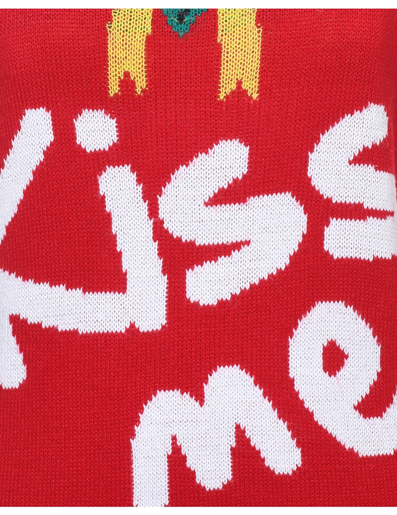 Red Christmas Jumper - S