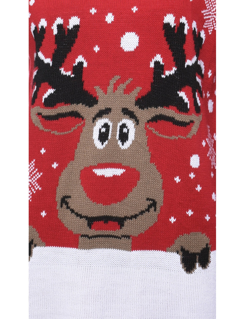 Red Christmas Jumper - S