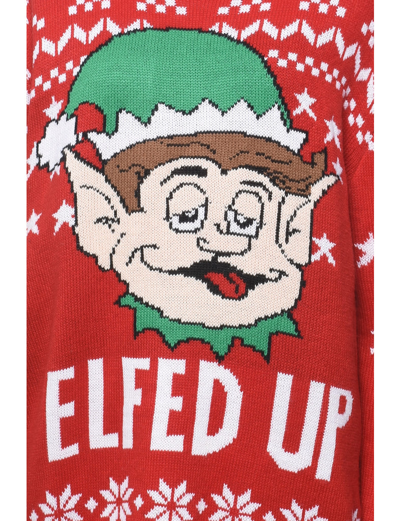 Red Christmas Jumper - XL