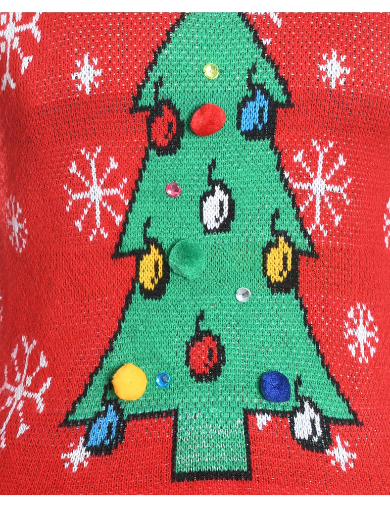 Red Christmas Jumper - S