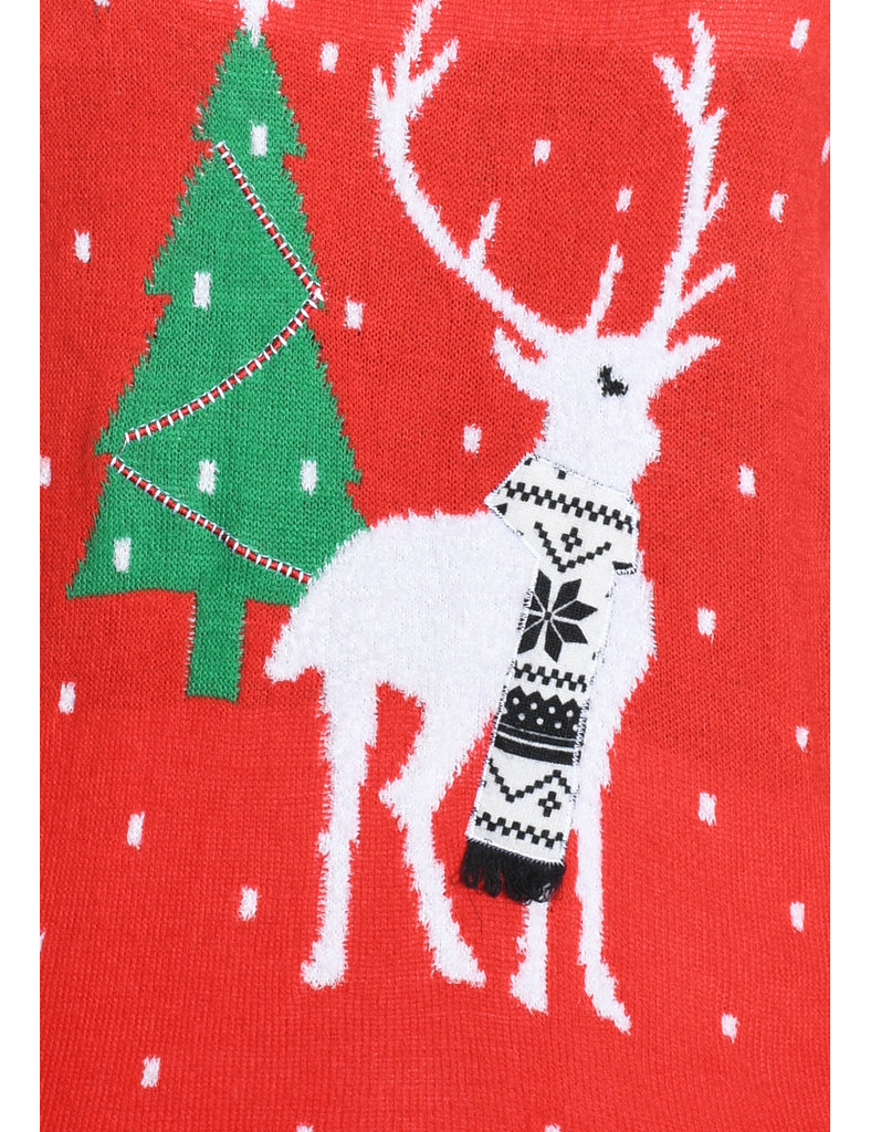 Red Christmas Jumper - L