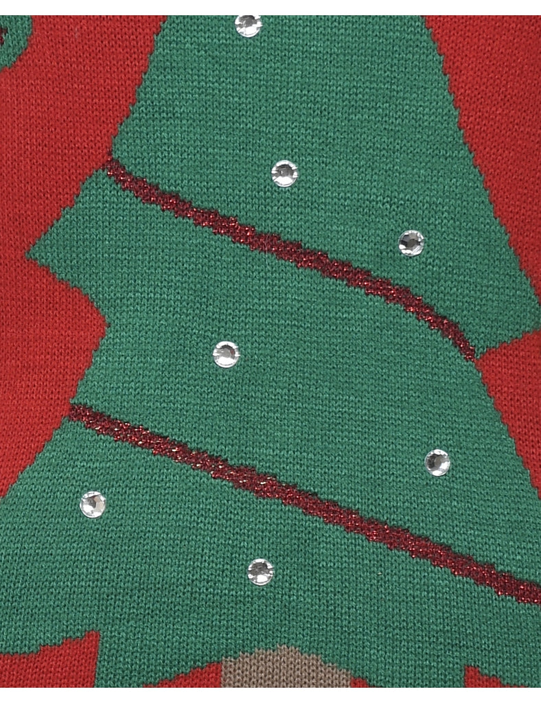 Red Christmas Jumper - M