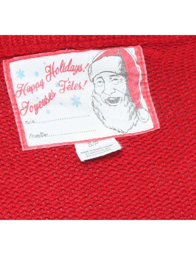 Red Christmas Jumper - S