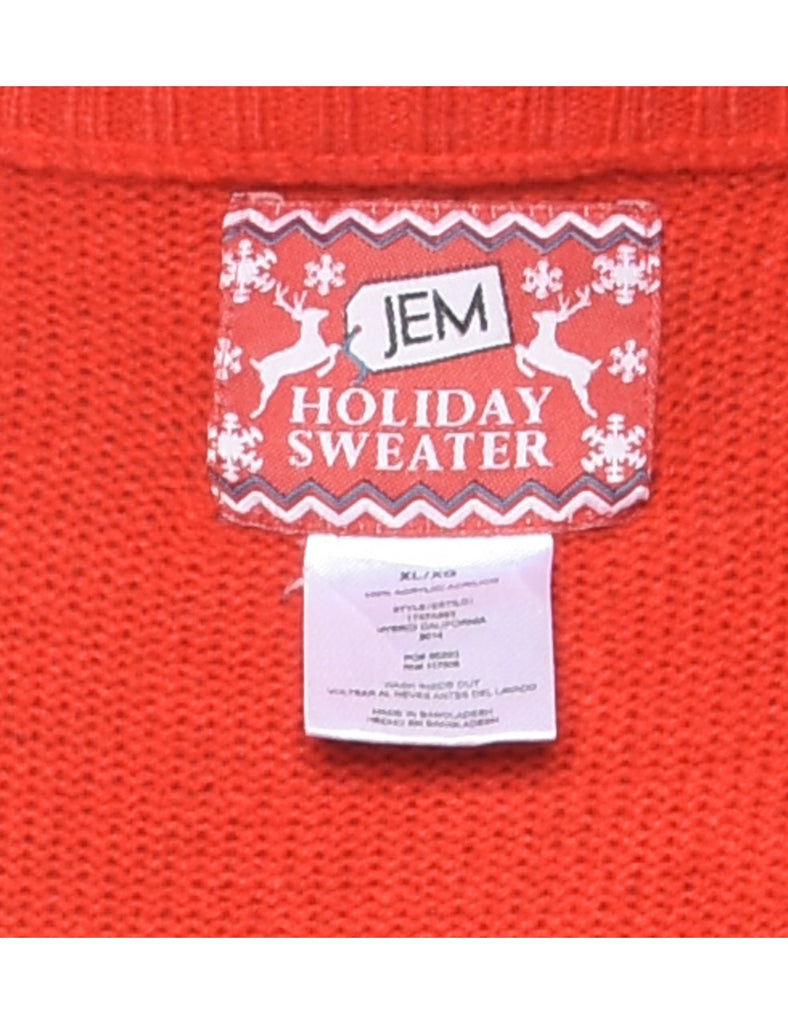 Red Christmas Jumper - XL