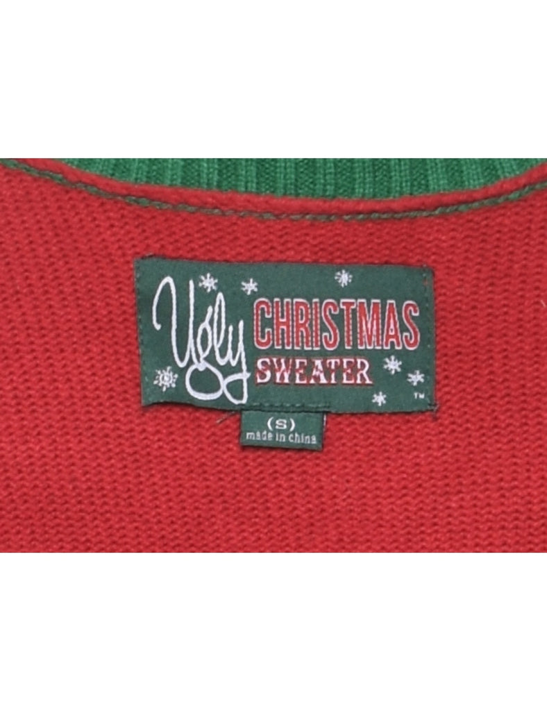 Red Christmas Jumper - S