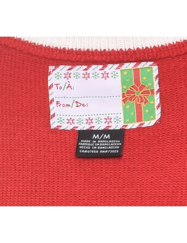 Red Christmas Jumper - M