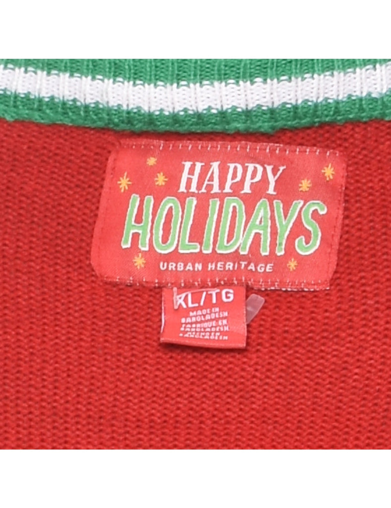 Red Christmas Jumper - XL