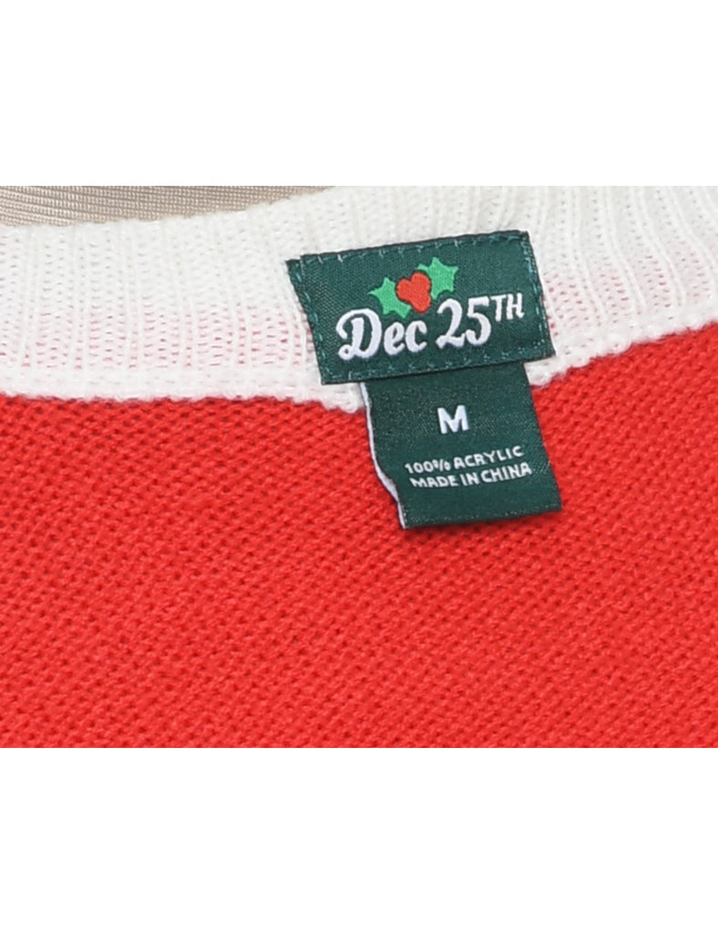 Red Christmas Jumper - M
