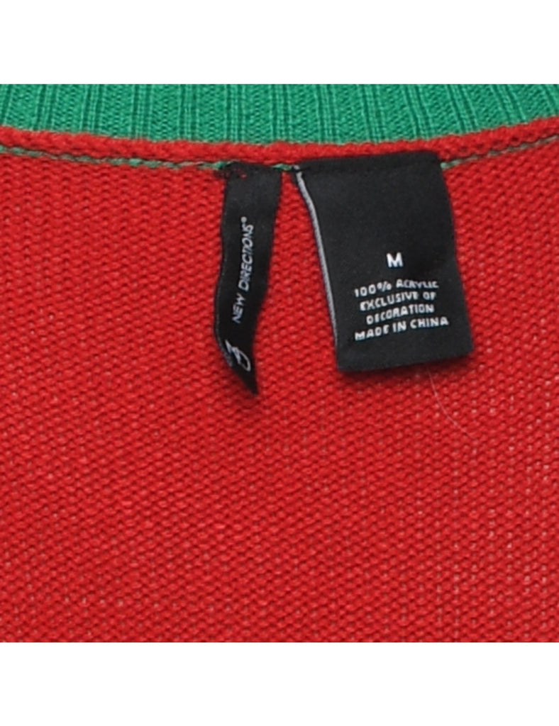 Red Christmas Jumper - M