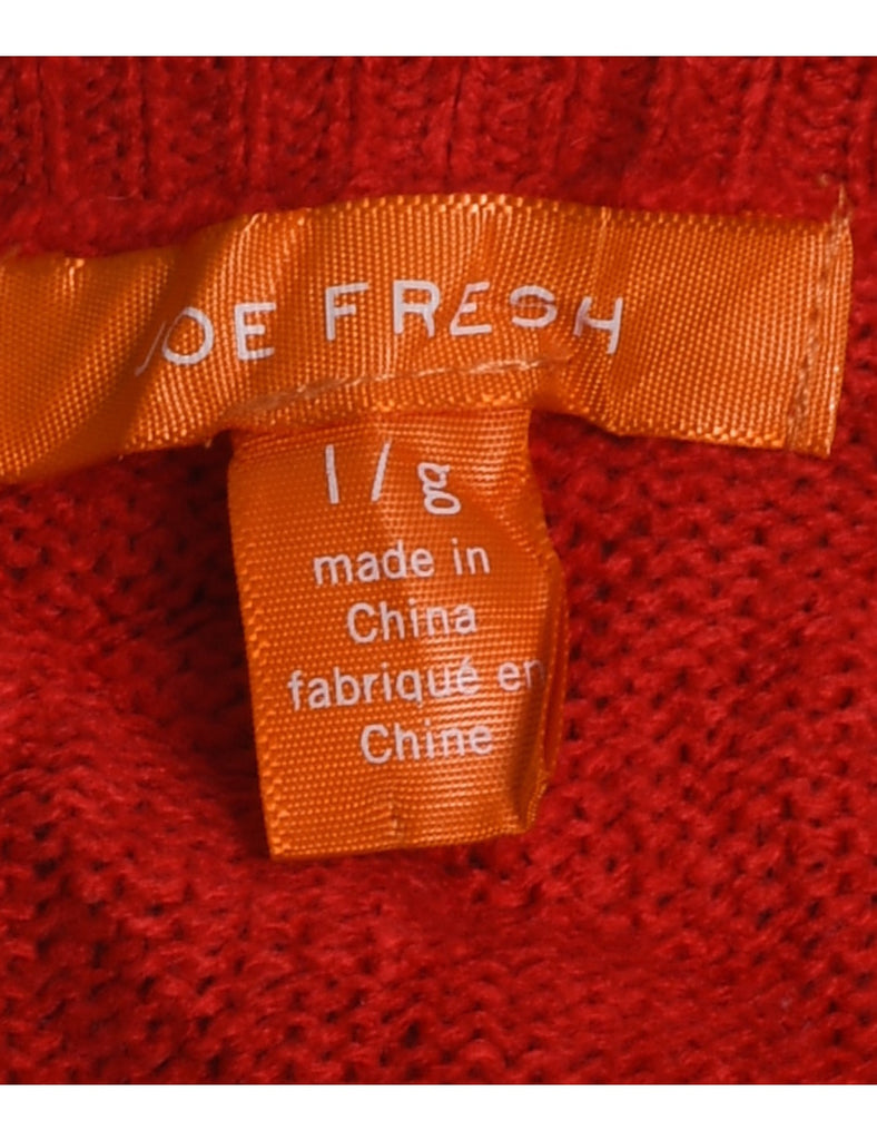 Red Christmas Jumper - L