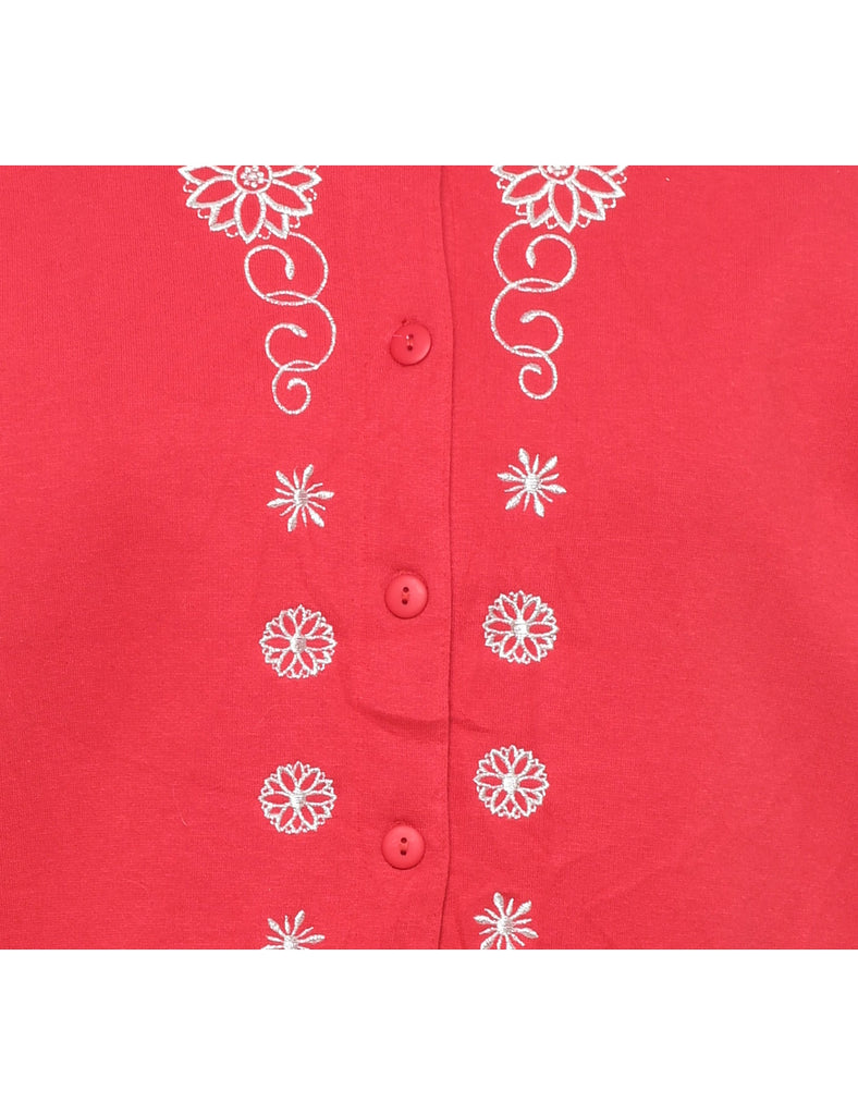 Red Christmas Sweatshirt - L