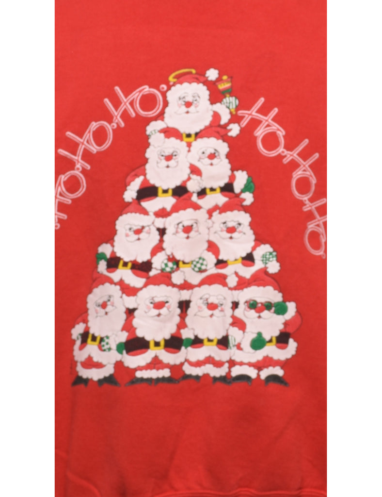 Red Christmas Sweatshirt - L