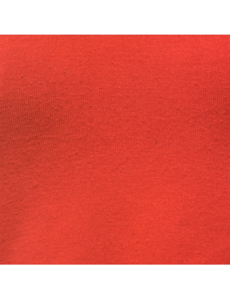 Red Cropped Jumper - S
