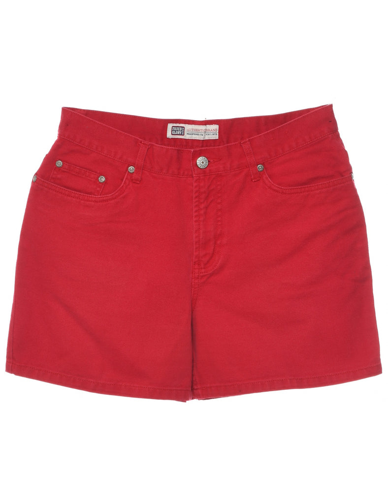 Red Denim Shorts - W29 L4