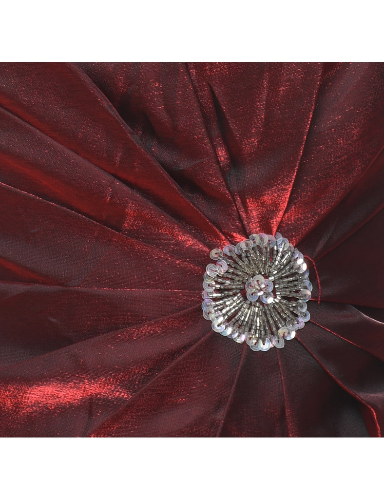 Red Embellished Corset - S