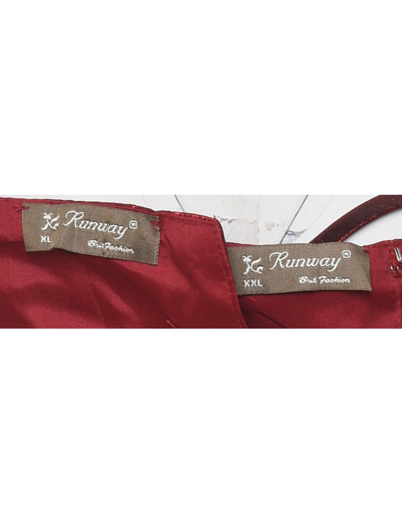 Red Embellished Corset - S