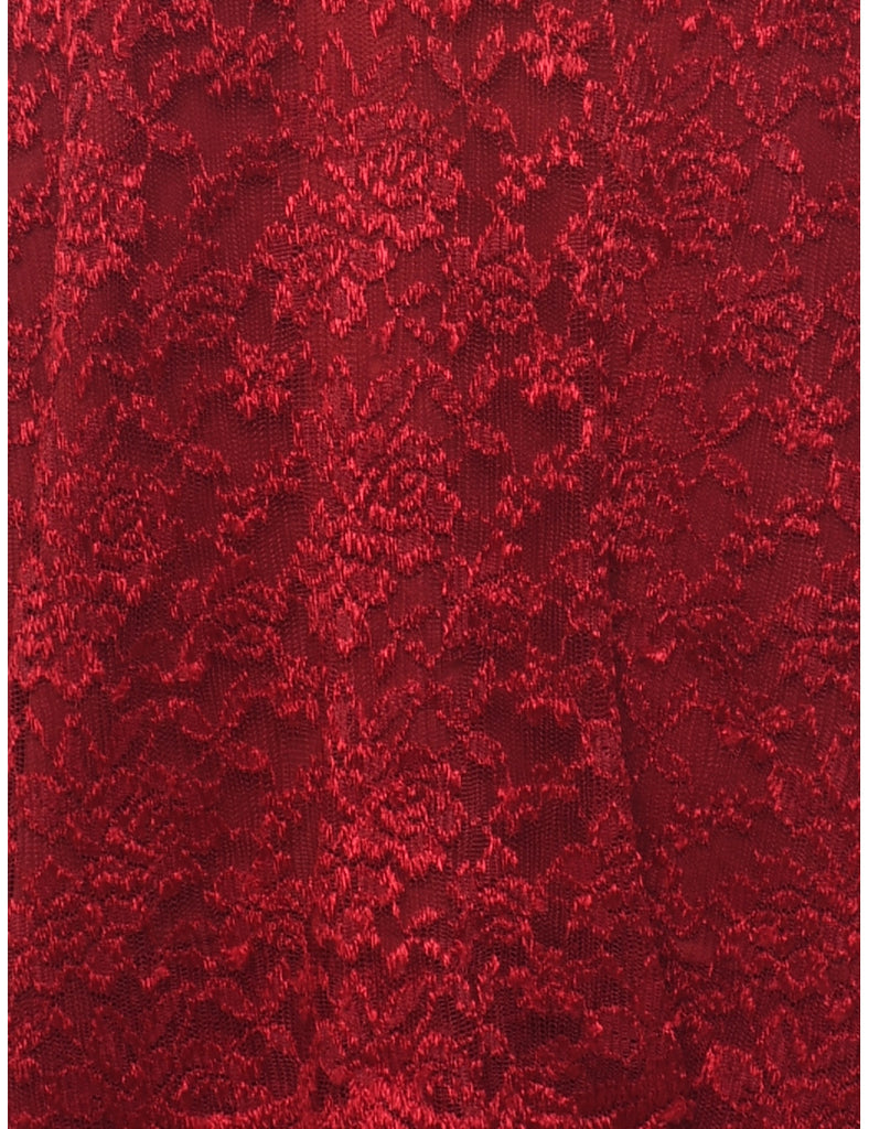 Red Evening Dress - L