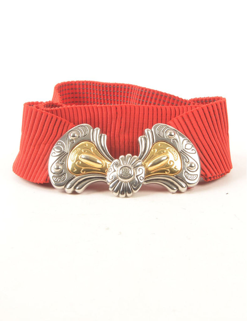Red Fashion Belt - S